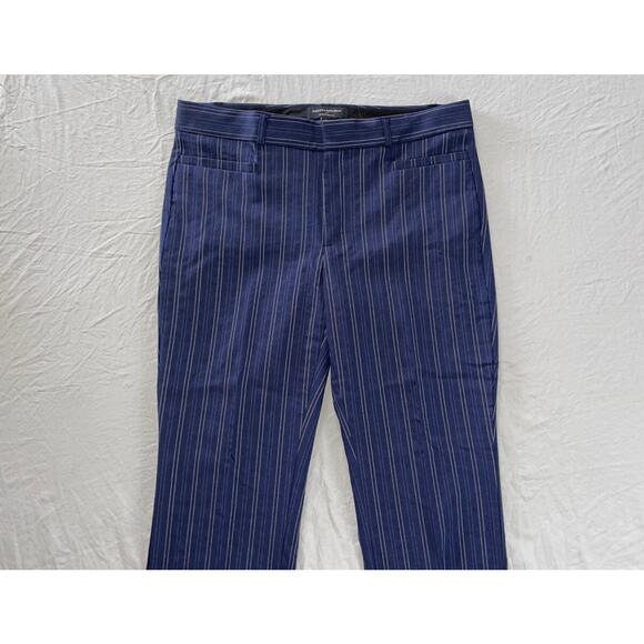Banana Republic Sloan Curvy Fit Stretch Chino Pants. Blue Stripe, Women's 8 EUC - Picture 5 of 9